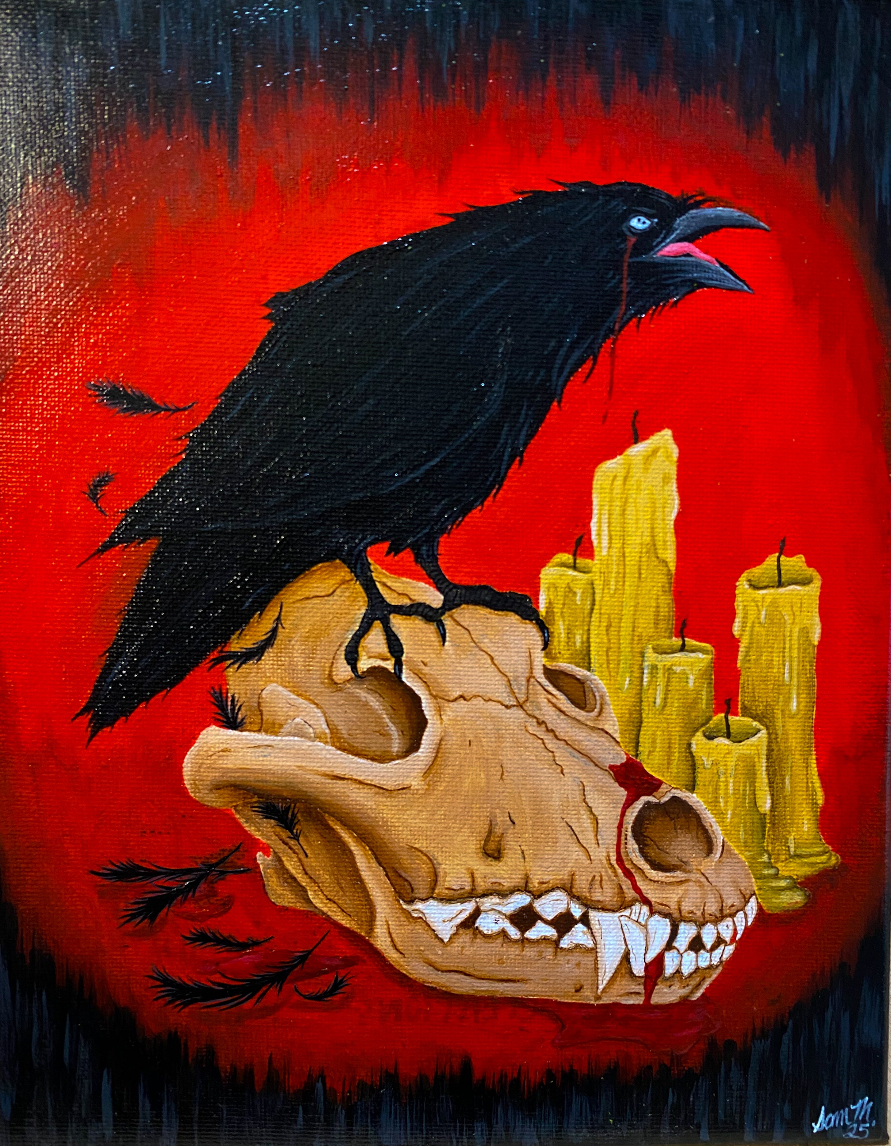 "A Ravens Call" Original Painting